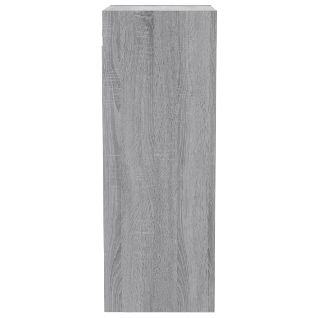 Armadietto Muro Grigio Sonoma 34,5x32,5x90 cm Legno Multistrato 817457