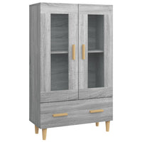 Credenza Grigio Sonoma 70x31x115 cm in Legno Multistrato 817478