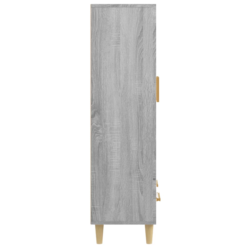 Credenza Grigio Sonoma 70x31x115 cm in Legno Multistrato 817478