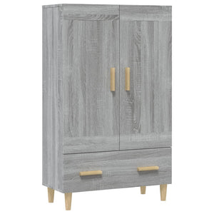 Credenza Grigio Sonoma 70x31x115 cm in Legno Multistrato