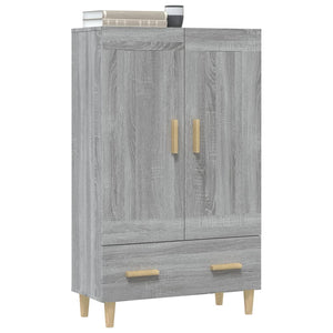 Credenza Grigio Sonoma 70x31x115 cm in Legno Multistrato