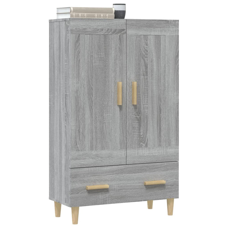 Credenza Grigio Sonoma 70x31x115 cm in Legno Multistrato