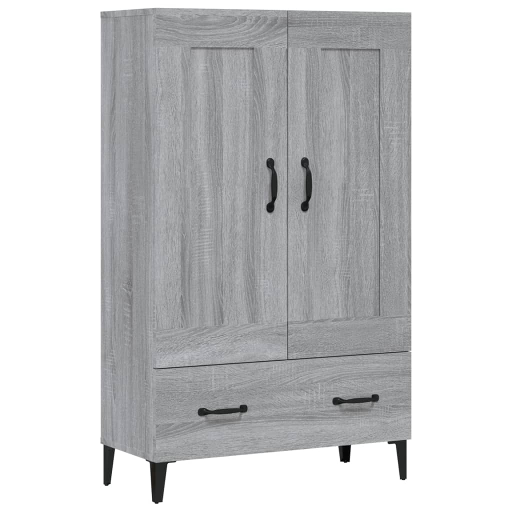 Credenza Grigio Sonoma 70x31x115 cm in Legno Multistrato 817487