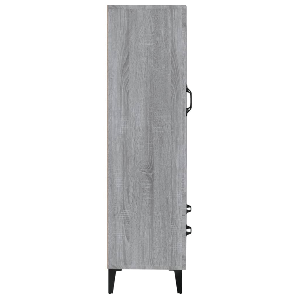 Credenza Grigio Sonoma 70x31x115 cm in Legno Multistrato 817487