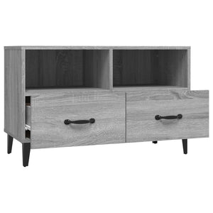 Mobile Porta TV Grigio Sonoma 80x36x50 cm in Legno Multistrato cod mxl 15372