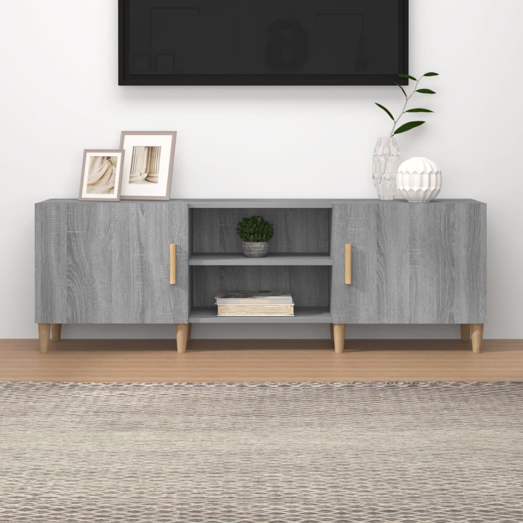 Mobile Porta TV Grigio Sonoma 150x30x50 cm in Legno Multistrato 817502