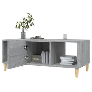 Tavolino da Salotto Grigio Sonoma 102x50x40cm Legno Multistrato