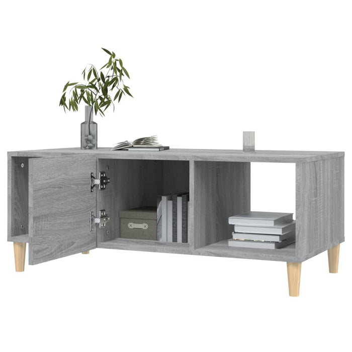 Tavolino da Salotto Grigio Sonoma 102x50x40cm Legno Multistrato