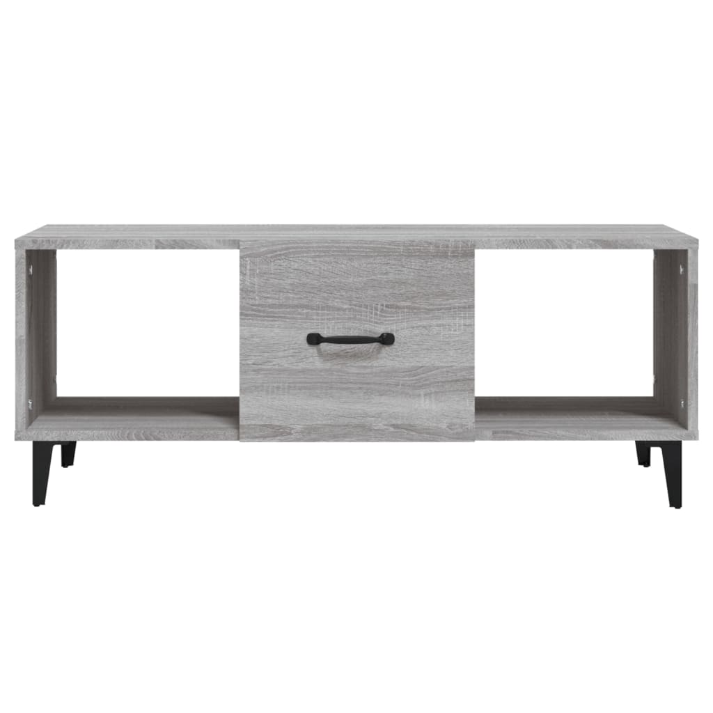 Tavolino da Salotto Grigio Sonoma 102x50x40cm Legno Multistrato cod mxl 15520