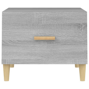 Tavolini Salotto 2pz Grigio Sonoma 50x50x40cm Legno Multistrato