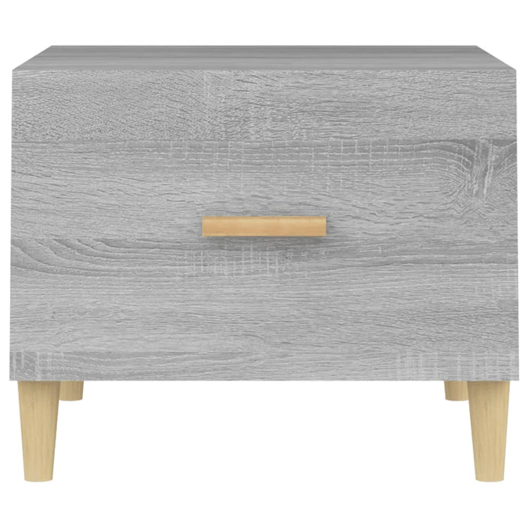 Tavolini Salotto 2pz Grigio Sonoma 50x50x40cm Legno Multistrato