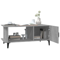 Tavolino da Salotto Grigio Sonoma 90x50x40 cm Legno Multistrato 817547