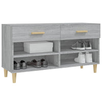 Scarpiera Grigio Sonoma 102x35x55 cm in Legno Multistrato