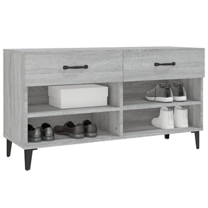 Scarpiera Grigio Sonoma 102x35x55 cm in Legno Multistrato 817571