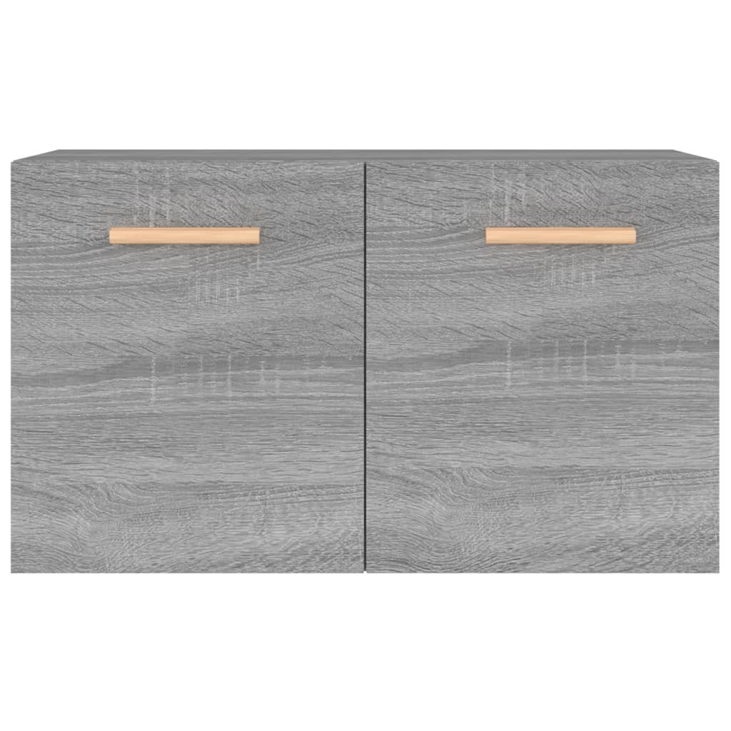 Armadietto a Muro Grigio Sonoma 60x36,5x35 cm Legno Multistrato