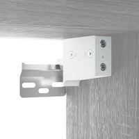 Armadietto a Muro Grigio Sonoma 60x36,5x35 cm Legno Multistrato