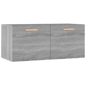 Armadietto a Muro Grigio Sonoma 80x35x36,5 cm Legno Multistrato 817604