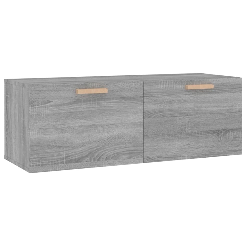 Mobile Pensile Grigio Sonoma 100x36,5x35 cm Legno Multistrato