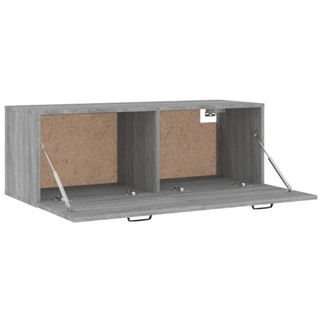 Mobile Pensile Grigio Sonoma 100x36,5x35 cm Legno Multistrato 817613