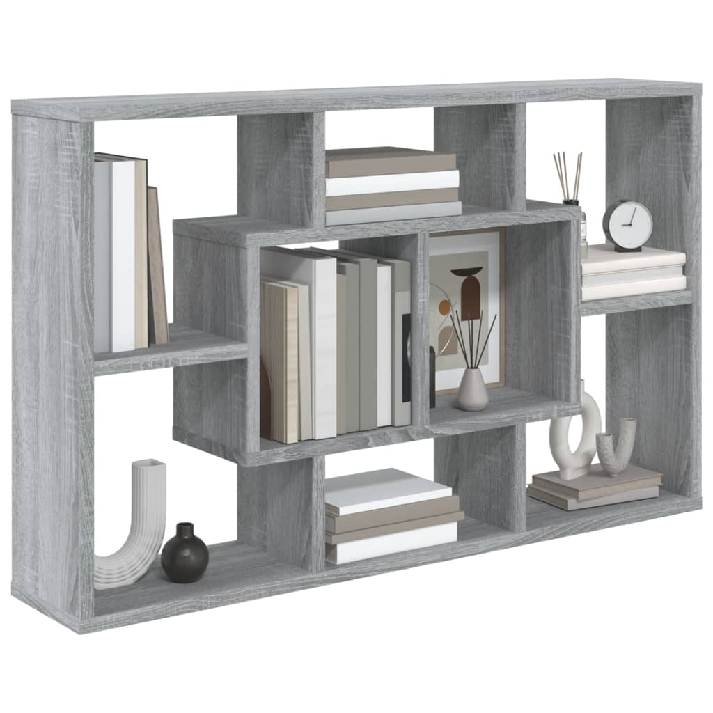 Mensola a Muro Grigio Sonoma 85x16x52,5 cm in Legno Multistrato cod mxl 68701