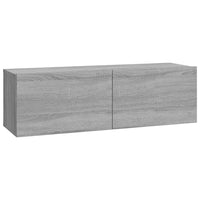 Mobili TV Parete 2pz Grigio Sonoma 100x30x30 Legno Multistrato cod mxl 22797