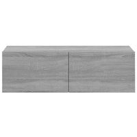 Mobili TV Parete 2pz Grigio Sonoma 100x30x30 Legno Multistrato cod mxl 22797