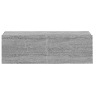 Mobili TV Parete 2pz Grigio Sonoma 100x30x30 Legno Multistrato cod mxl 22797