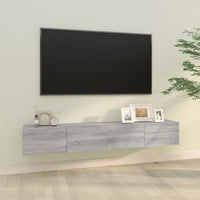 Mobili TV Parete 2pz Grigio Sonoma 100x30x30 Legno Multistrato cod mxl 22797