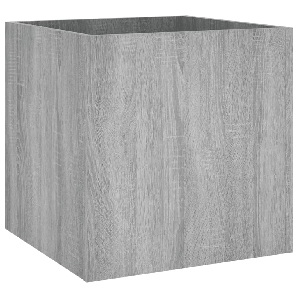 Fioriera Grigio Sonoma 40x40x40 cm in Legno Multistrato cod mxl 66818