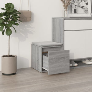 Cassetto Contenitore Grigio Sonoma 40,5x40x40 cm in Multistrato 820518