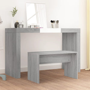 Sgabello da Toeletta Grigio Sonoma 70x35x45cm Legno Multistrato 820524