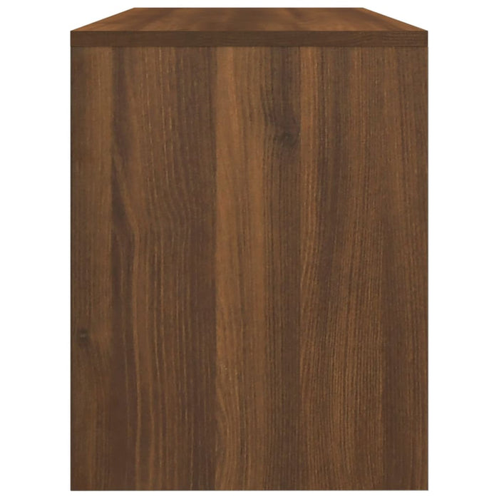 Sgabello da Toeletta Marrone Fumo 70x35x45 cm Legno Multistrato cod mxl 43073