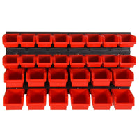 Set da Officina 30 pz Rosso e Nero 77x39 cm in Polipropilene cod mxl 67988