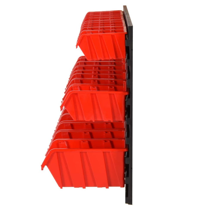 Set da Officina 26 pz Rosso e Nero 77x39 cm in Polipropilene 152204