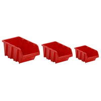 Set da Officina 26 pz Rosso e Nero 77x39 cm in Polipropilene 152204