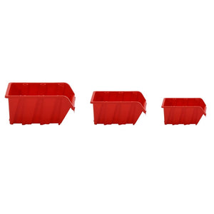 Set da Officina 26 pz Rosso e Nero 77x39 cm in Polipropilene 152204