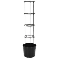 Vaso a Torre per Pomodori Antracite Ø29,5x115 cm Polipropilene cod mxl 66642