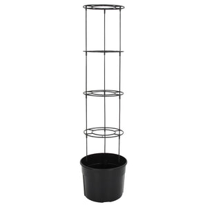 Vaso a Torre per Pomodori Antracite Ø39x150 cm Polipropilene cod mxl 67126