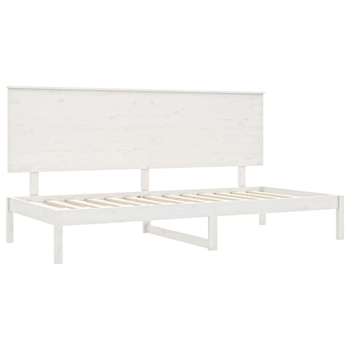 Dormeuse Bianca 90x200 cm in Legno Massello di Pino cod mxl 58315