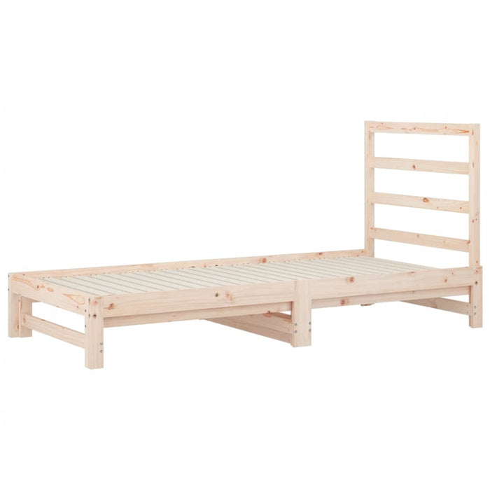 Dormeuse Estraibile 2x(90x200) cm Legno Massello di Pino cod mxl 63092