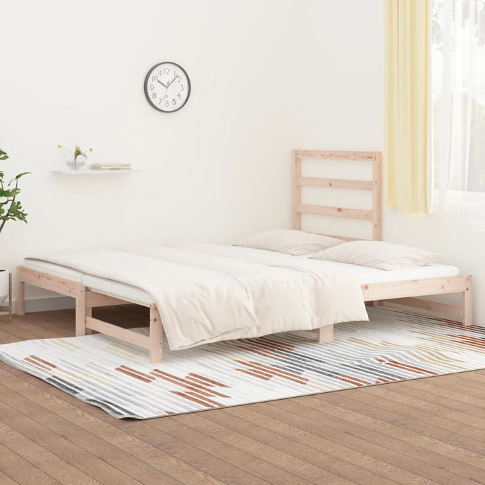 Dormeuse Estraibile 2x(90x200) cm Legno Massello di Pino cod mxl 63092