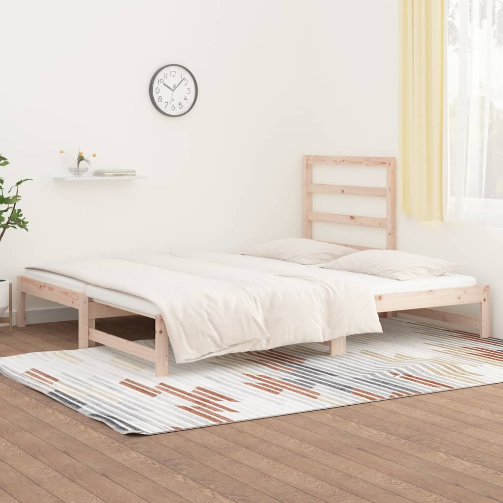 Dormeuse Estraibile 2x(90x190) cm Legno Massello di Pino 3108312