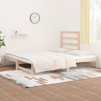 Dormeuse Estraibile 2x(90x190) cm Legno Massello di Pino 3108312