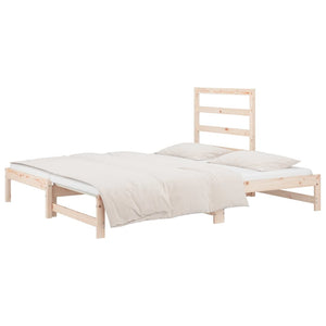 Dormeuse Estraibile 2x(90x190) cm Legno Massello di Pino 3108312