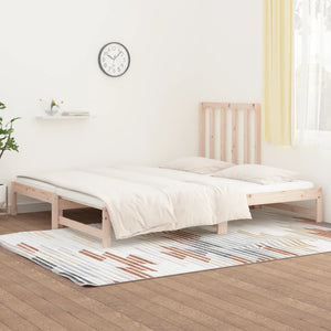 Dormeuse Estraibile 2x(90x200) cm Legno Massello di Pino cod mxl 63081