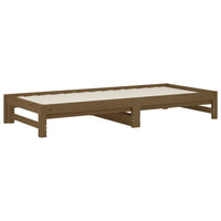 Dormeuse Estraibile Miele 2x(90x200) cm Legno Massello di Pino cod mxl 54068