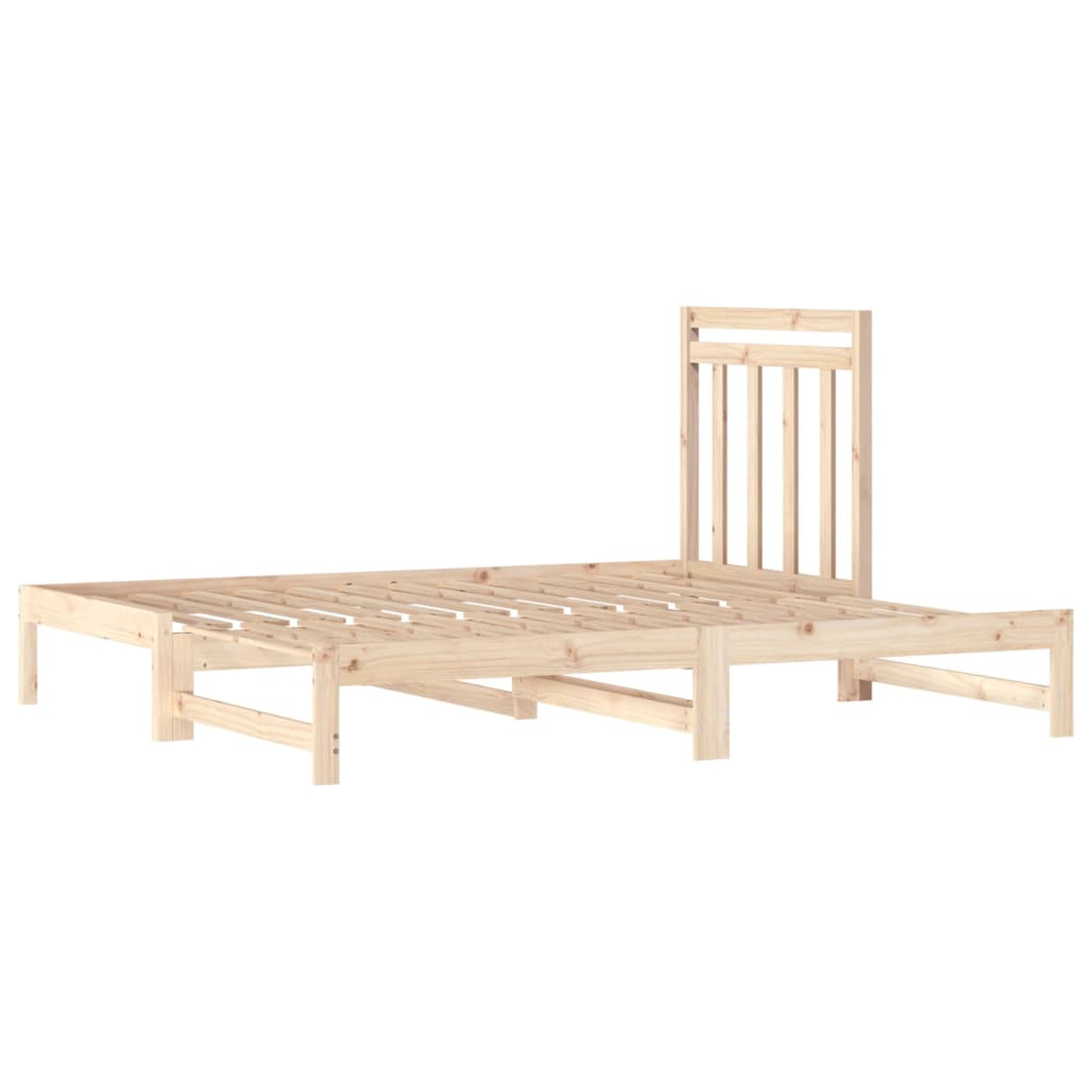 Dormeuse Estraibile 2x(90x190) cm Legno Massello di Pino 3108357