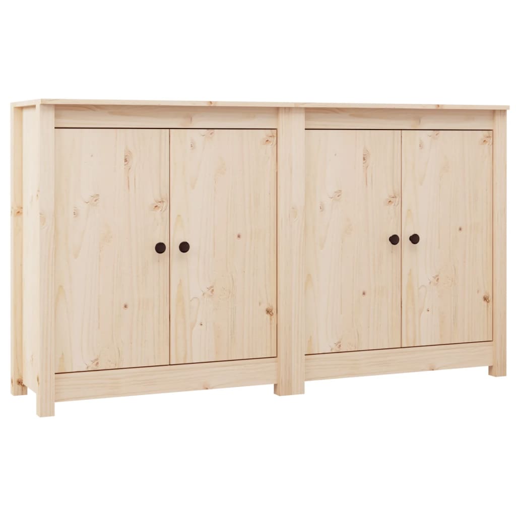 Credenze 2 pz 70x35x80 cm in Legno Massello di Pino cod mxl 12355