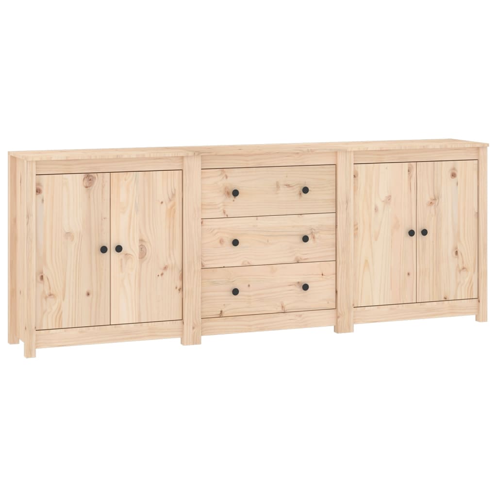 Credenza 210x35x80 cm in Legno Massello di Pinocod mxl 77365