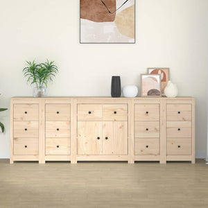 Credenza 230x35x80 cm in Legno Massello di Pino 3114089